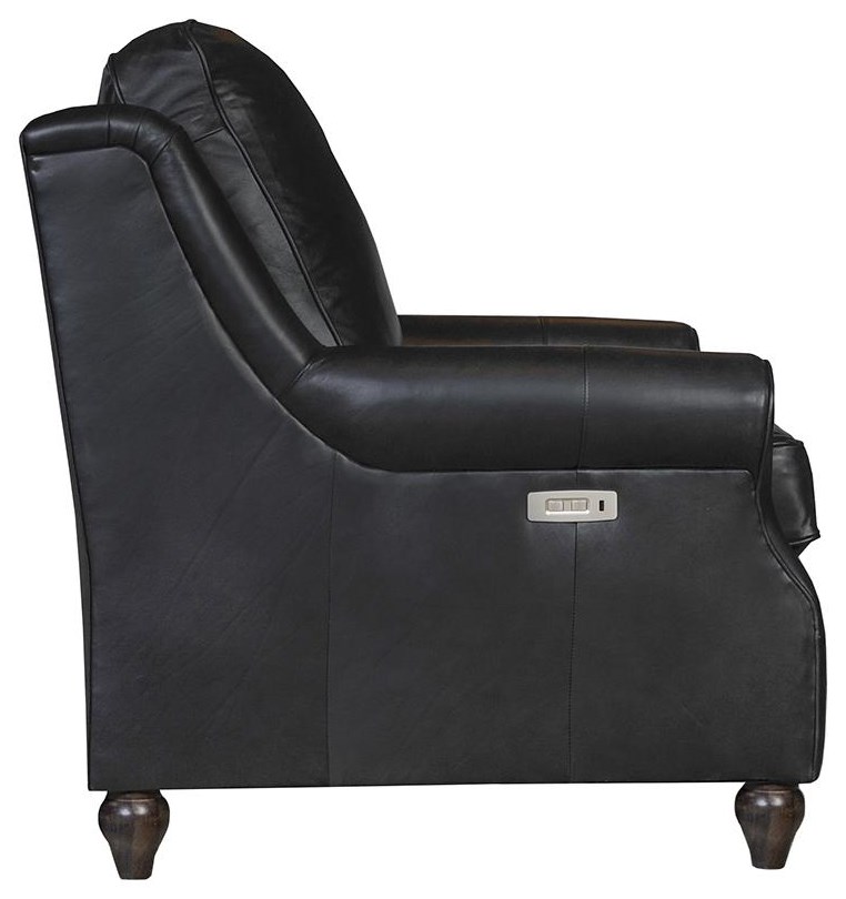 Bassett Custom Upholstery Leather Reclining Chair Williams & Kay High Leg Recliners